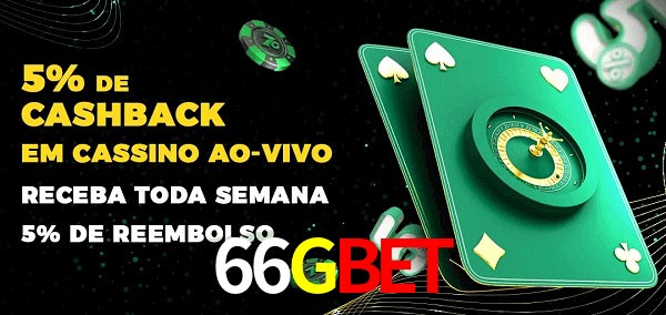 Promoções do cassino ao Vivo 66Gbet